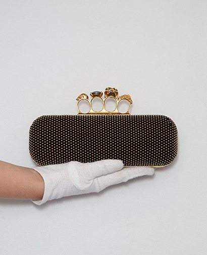 Studded Knuckle Clutch, front view